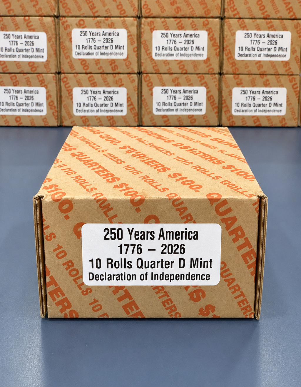 2026 Declaration of Independence Quarters Denver 10 Roll Set - U.S Mint